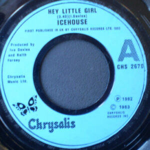 Icehouse - Hey Little Girl 7 Inch Vinyl Single (7 Inch Record) (Jukebox Record)