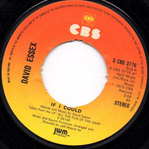 David Essex - If I Could 7 Inch Vinyl Single (7 Inch Record) (45 Record) (Jukebox Record)