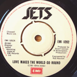 The Jets - Love Makes The World Go Round 7 Inch Vinyl Single (7 Inch Record) (Jukebox Record)