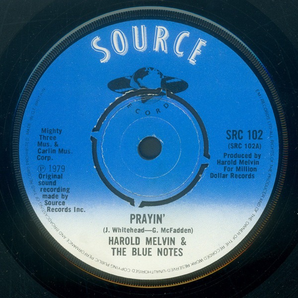 Harold Melvin And The Blue Notes - Prayin' 7 Inch Vinyl Single (7 Inch Record) (Jukebox Record)