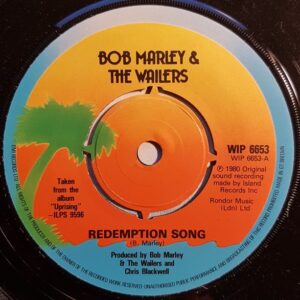 Bob Marley and The Wailers - Redemption Song 7 Inch Vinyl Single (7 Inch Record) (Jukebox Record)