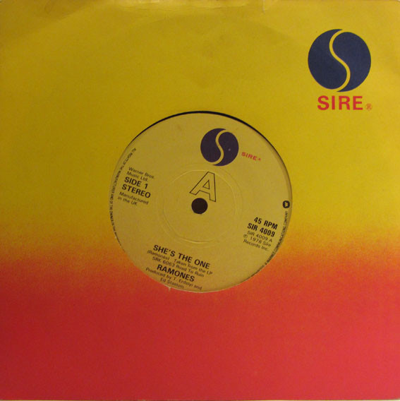 Ramones - She's The One 7 Inch Vinyl Single (7 Inch Record) (Jukebox Record)