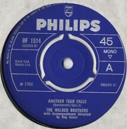 The Walker Brothers - Another Tear Falls 7 Inch Vinyl Single (7 Inch Record, Mono) (Jukebox Record)
