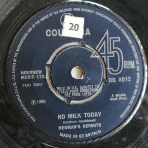 Herman's Hermits - No Milk Today 7 Inch Vinyl Single (7 Inch Record) (Jukebox Record)