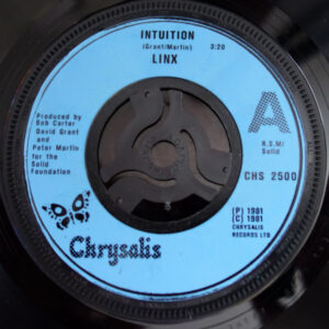 Linx - Intuition 7 Inch Vinyl Single (7 Inch Record) (45 Record) (Jukebox Record)