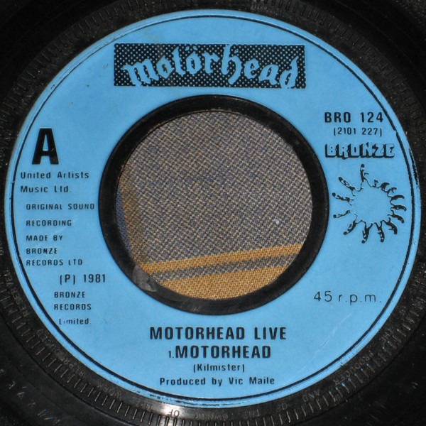 Motörhead - Motorhead 7 Inch Vinyl Single (7 Inch Record) (Jukebox Record)