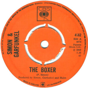 Simon and Garfunkel - The Boxer 7 Inch Vinyl Single (7 Inch Record) (Jukebox Record)
