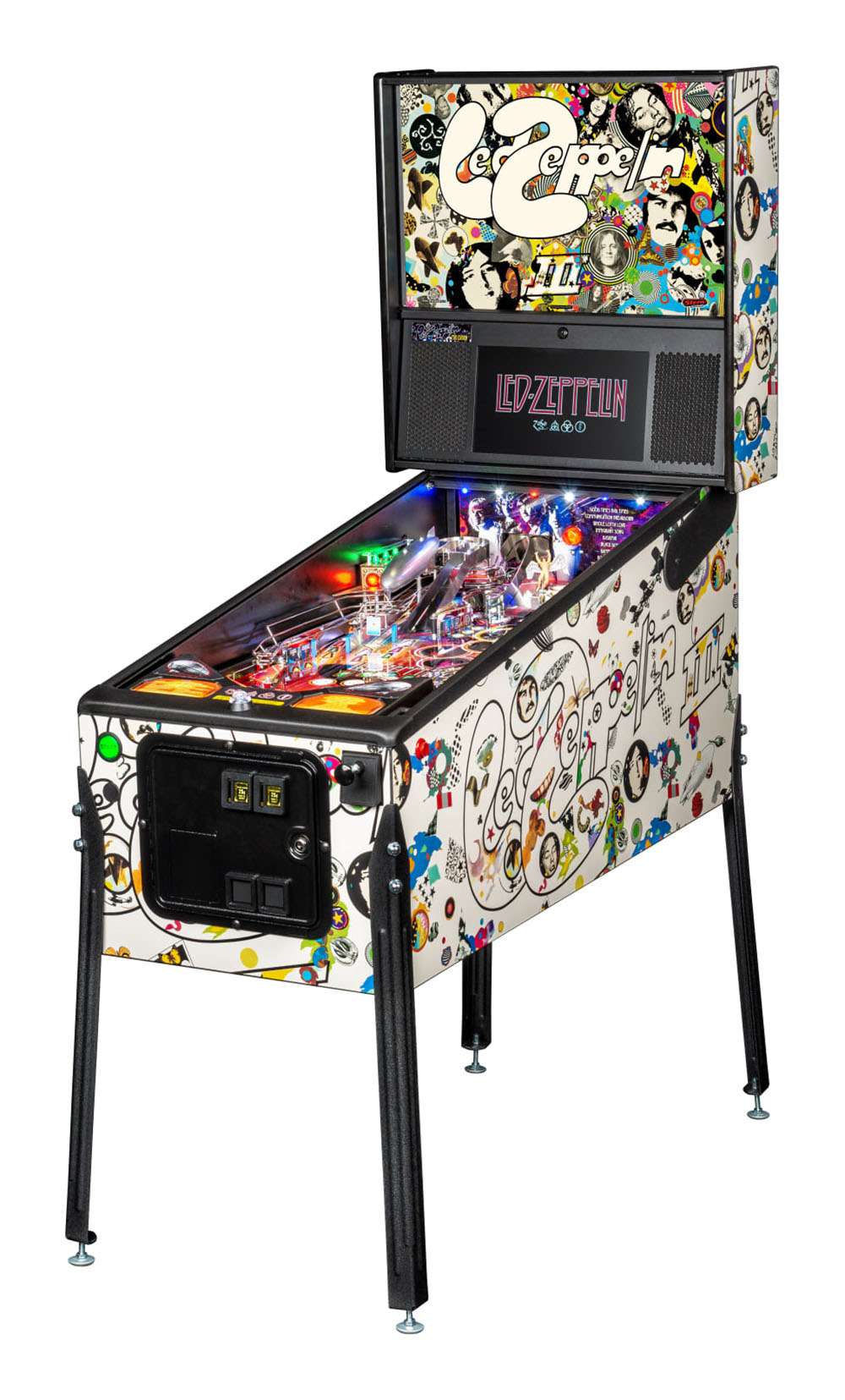 Led Zeppelin Pro Pinball Machine