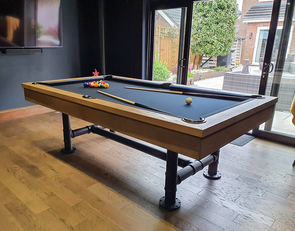 Signature Marshall Silver Mist Pool Dining Table – 7ft